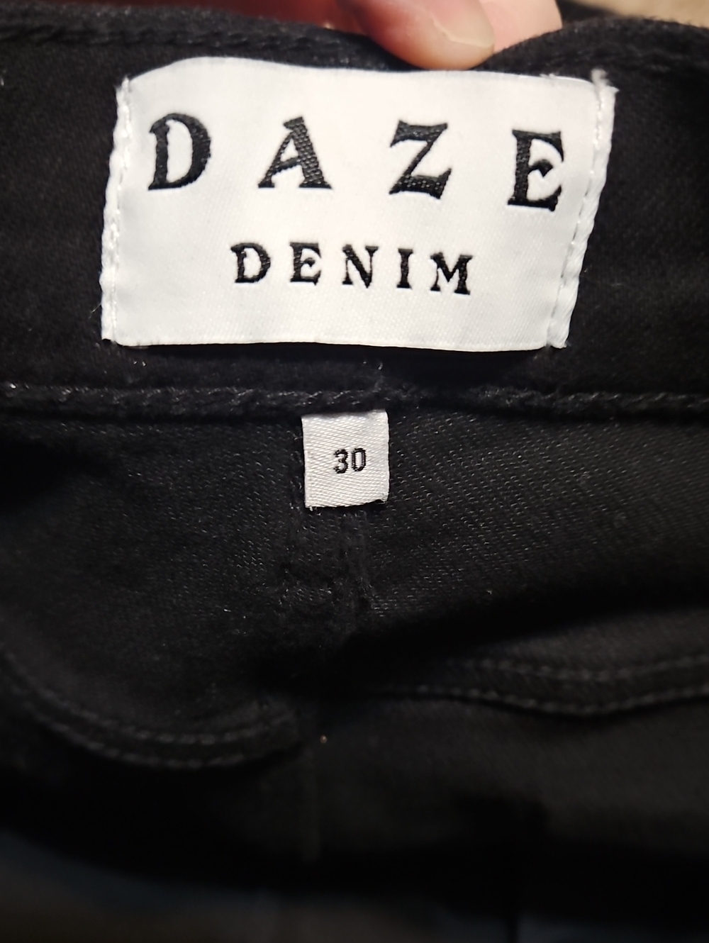 Daze Denim Shy Girl Black High-Rise Crop Flare Jeans-NWT - Picture 5 of 9